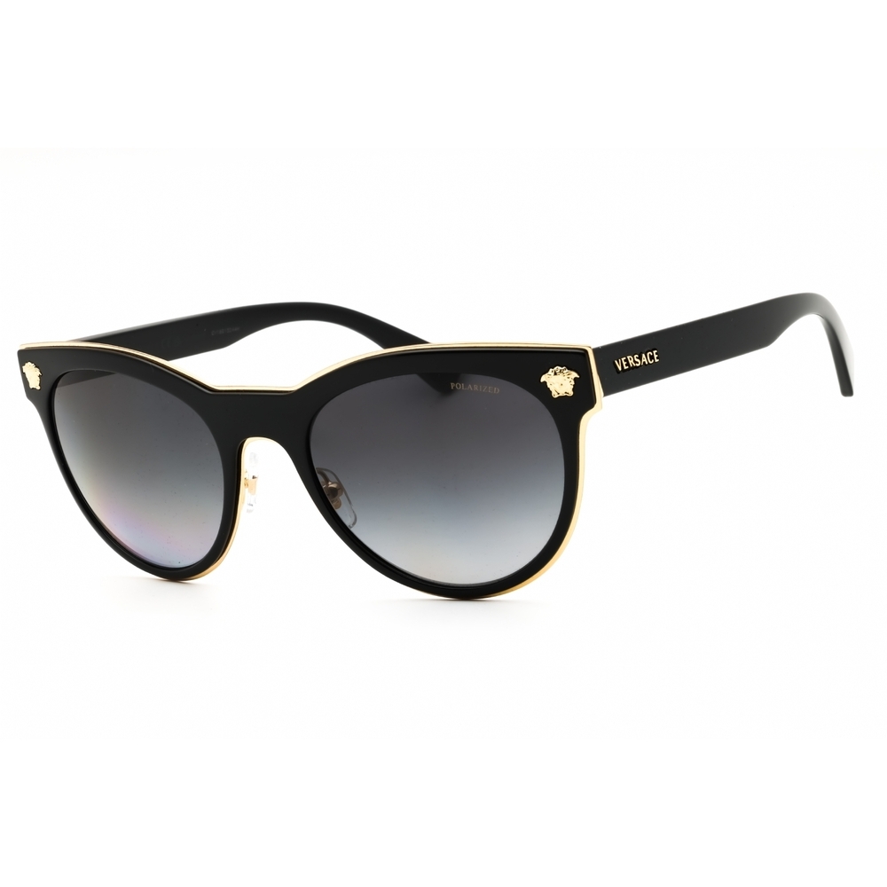 Versace 0VE2198 Sunglasses 1002T3 Black Metal Round